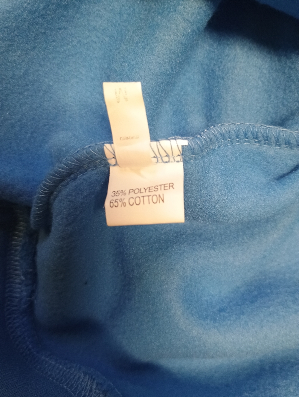 BRUH Women's Size M Blue Hoodie with White Text - Picture 5 of 6
